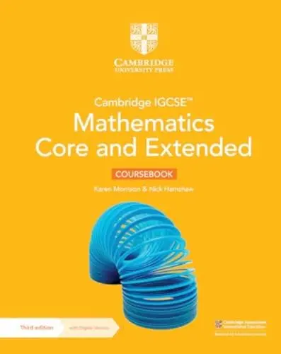 Cambridge IGCSE Mathematics Core and Extended Coursebook with Digital Version (2 Years' Access) - Vol. Unico