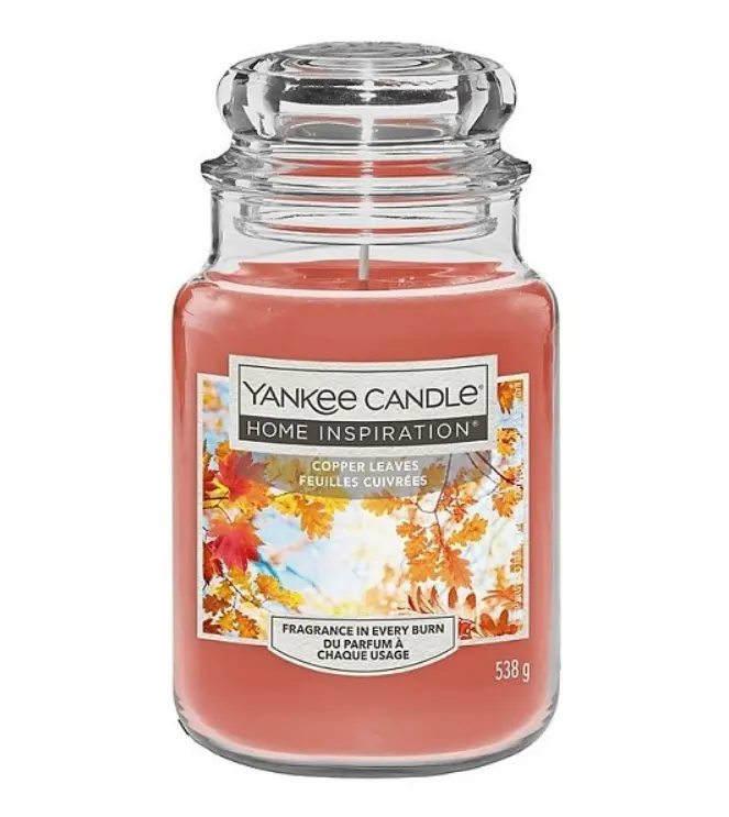 Candela Grande da 538gr Copper Leaves
