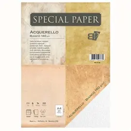 Carta Bapi Acquerello Bianco A4 160 gr. 25 ff