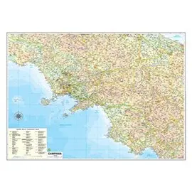 Carte Amministrative Campania 85x61 Aste in legno