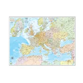 Carte Amministrative Europa 132x99 Aste in legno