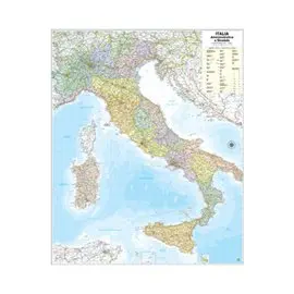 Carte Amministrative Italia 47x60 Aste in legno