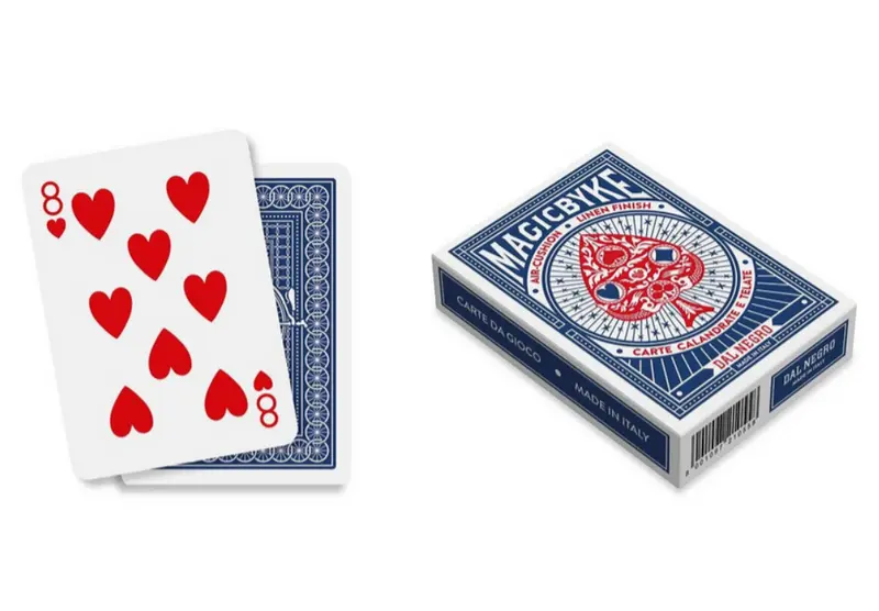 Carte da gioco prestigiatore Magic Bike Blu