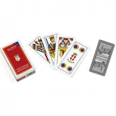 Carte da gioco Trevisane da 40 n.114 in plastica dal negro