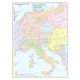 Carte Geografiche Murali Storia 97×134 cm Sacro Romano Impero