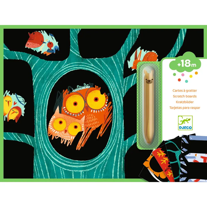 Carte Scratch - Learning about animals