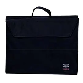 Cartella con maniglia in nylon Nera Arda 37x29 0224N