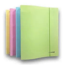Cartelle 4 anelli Memotak PPL Pastel Soft d. 30 24 pz.