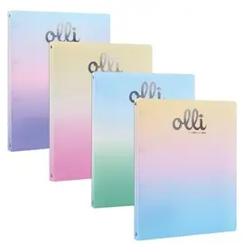Cartelle 4 anelli Olli Rainbow PPL d. 16 12 pz.
