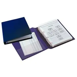 Cartelle 4 anelli Sanremo 2000 35x50 diam. 25 4D Blu