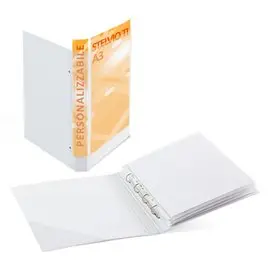 Cartelle 4 anelli StelvioTI 30x42 diam. 25 4D Bianco
