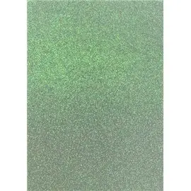 Cartoncino Fabriano Glitter 50x65 5 pz. Verde Ch.