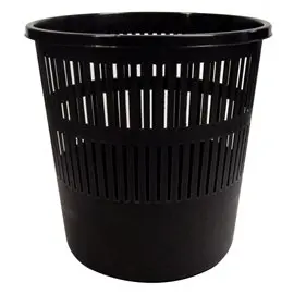 Cestino Gettacarte Arda forato 12 Lt. Nero