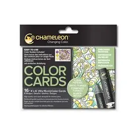 Chameleon Color Cards Floral Patterns