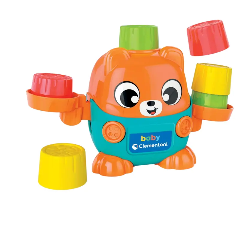 Clementoni Baby Montessori - Balancing Bear, Gioco Prima Infanzia per Bambini 18+ Mesi