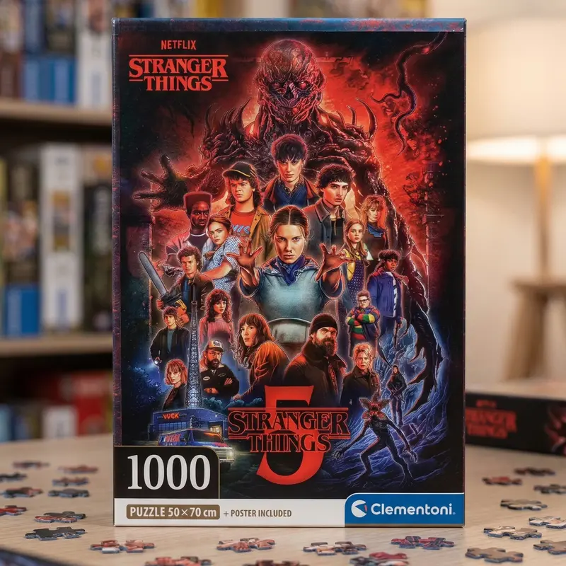 Clementoni Puzzle Stranger Things 2 - 1000 Pezzi per Adulti Made in Italy