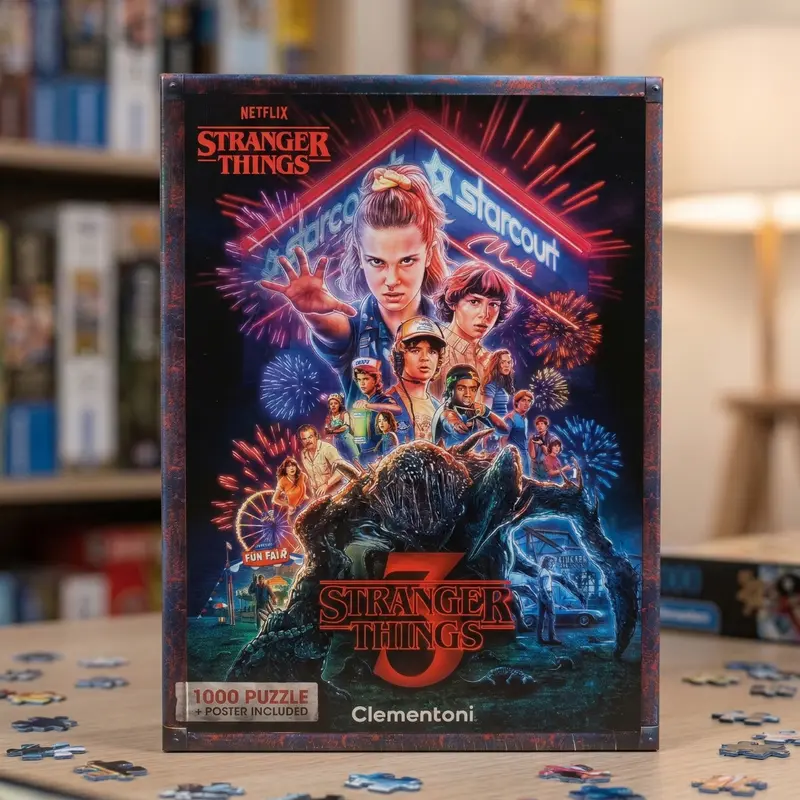 Clementoni Puzzle Stranger Things 3 - 1000 Pezzi per Adulti Made in Italy