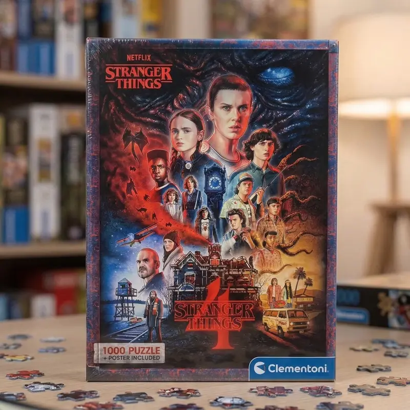 Clementoni Puzzle Stranger Things 4 - 1000 Pezzi per Adulti Made in Italy