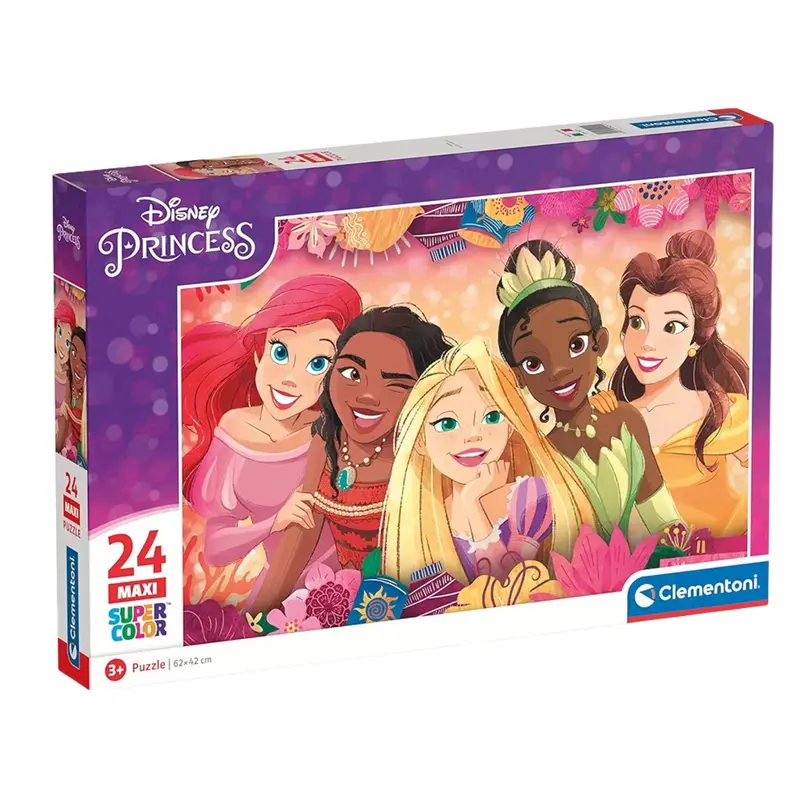 Clementoni Supercolor Disney Princess 24 pezzi