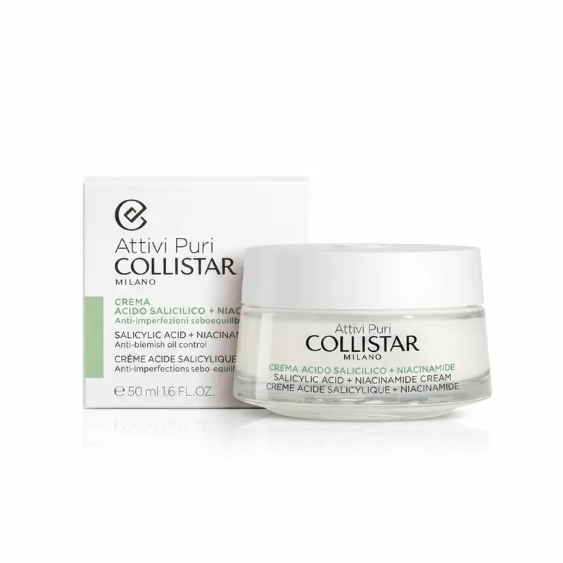 Collistar Attivi Puri - Crema Acido Salicilico + Niacinamide 50ml Cura Del Viso Antietà