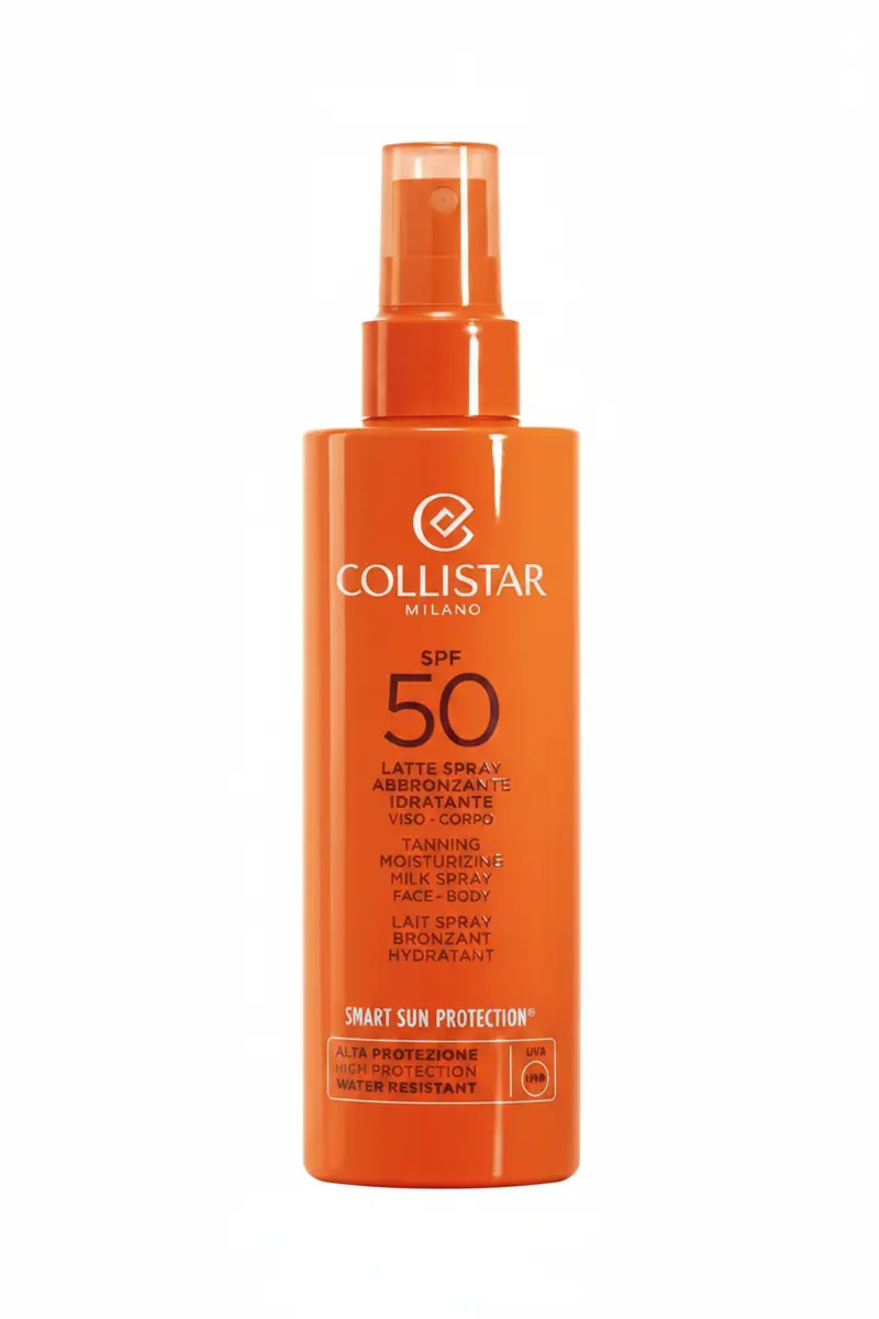Collistar Latte Spray Abbronzante Idratante SPF 50 Viso-Corpo - Solari Protezione Corpo 200ml