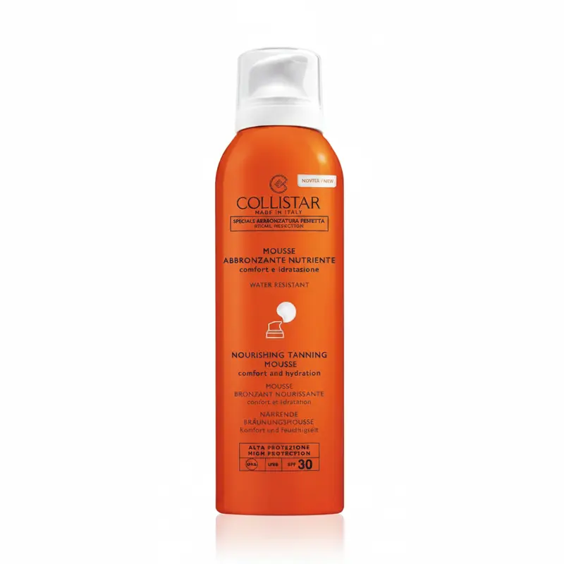 Collistar Mousse Abbronzante Nutriente SPF 30 Alta Protezione 200ml Solari Protezione Corpo Water Resistant