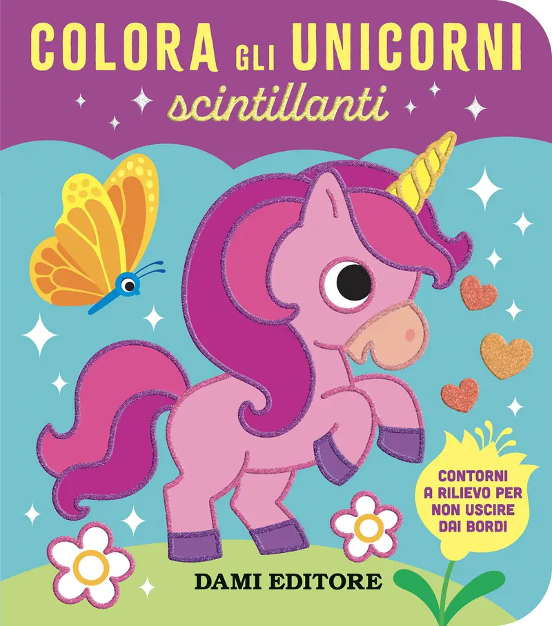 Colora gli unicorni scintillanti