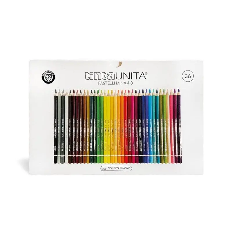 Colori a Pastello Tinta Unita 4 mm – Set 36 Pezzi