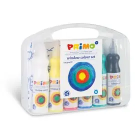 Colori per Vetro Primo Rimovibili 80 ml. 6 colori