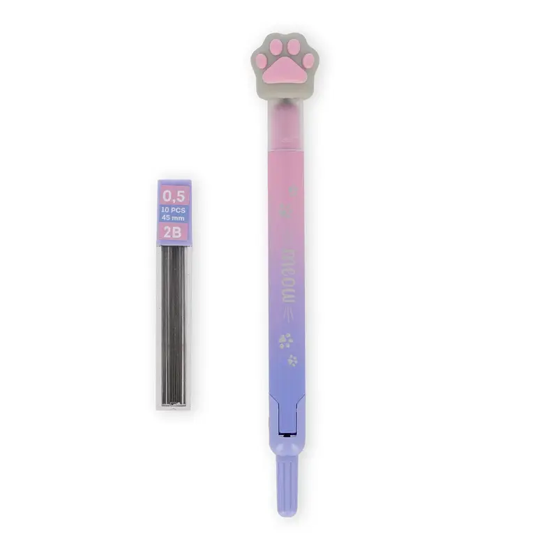 Compasso con Mina Automatica Legami Meow | 10 Mine 0,5mm 2B Incluse