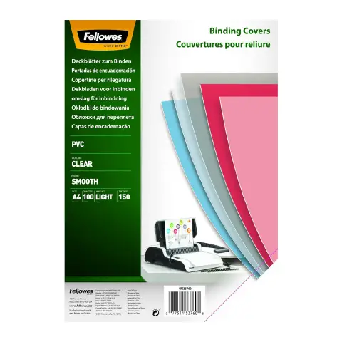 Copertine PVC Trasparenti A4 150 Micron FELLOWES