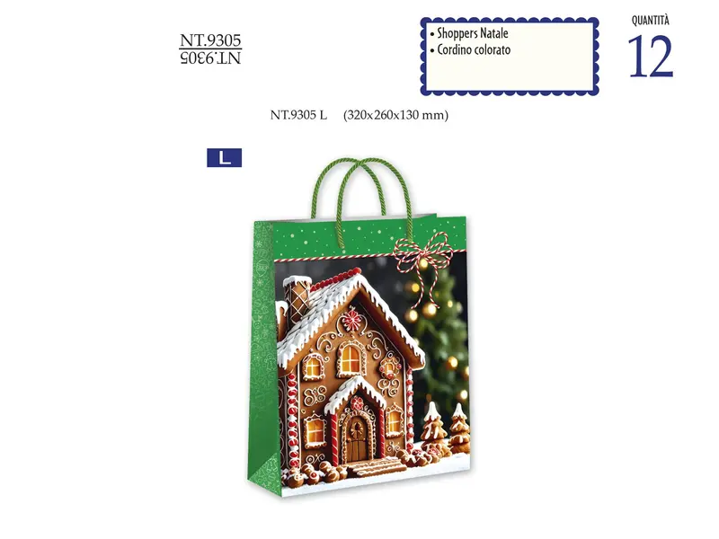 CROMO SHOPPERS NATALE NT.9305L - Conf da 12