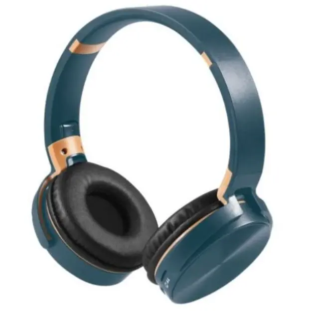 Cuffie Wireless con Microfono Blu