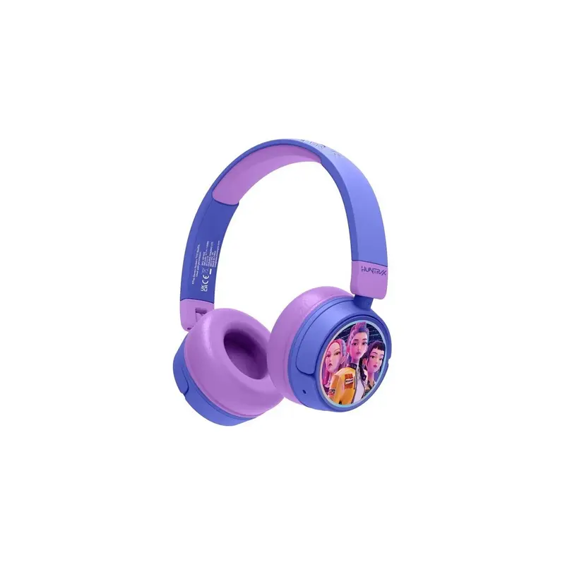 Cuffie wireless per bambini KPop Demon Hunters Huntrix viola