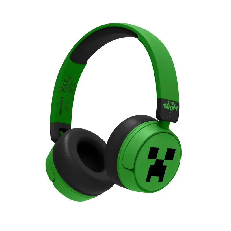 Cuffie wireless per bambini Minecraft Creeper