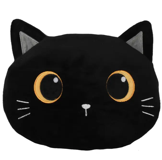Cuscino riscaldabile/raffeddabile semi GATTO NERO
