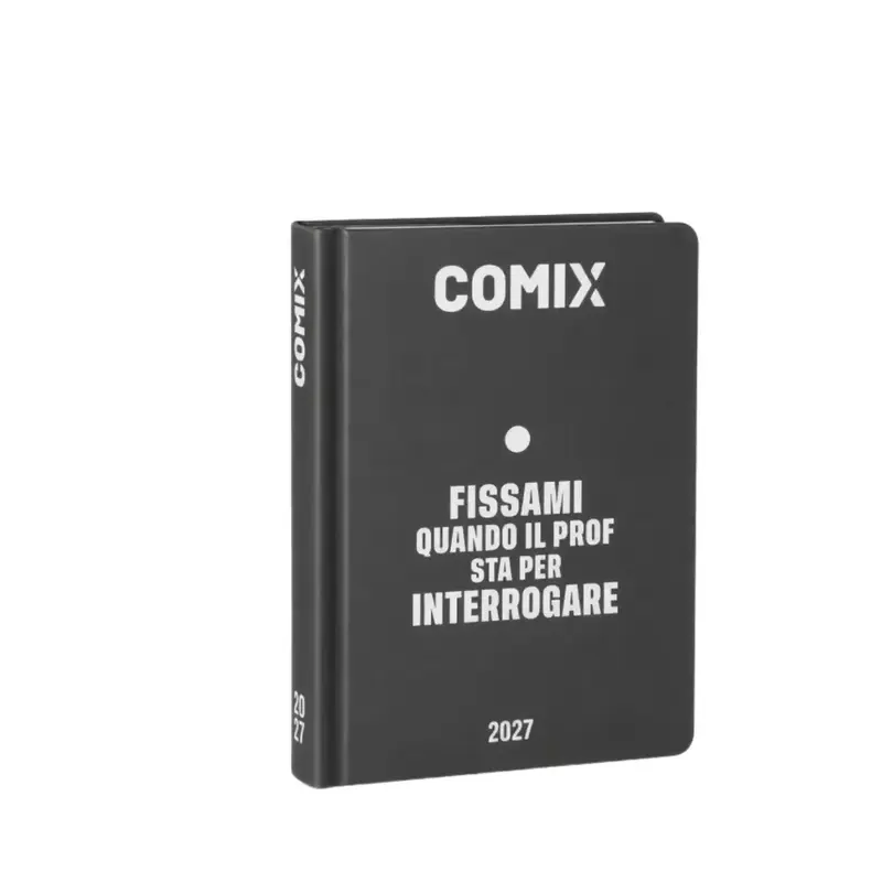 Diario Agenda 13 Mesi 2026/2027 Comix Easy Dark Grey