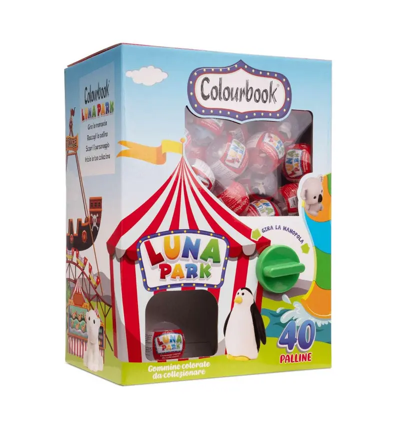 Distributore Gomme da Cancellare Luna Park Colourbook