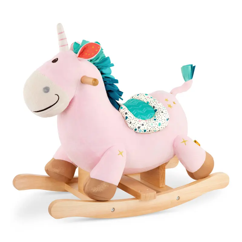 Dondolo in legno – Unicorno Cleo