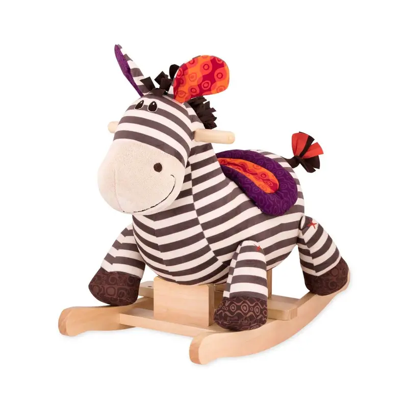 Dondolo in legno – Zebra Kazoo