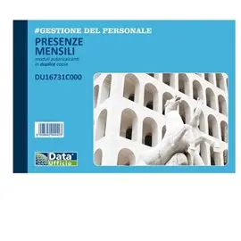 DU Blocchi Presenze Mensili 14,8x21,5 25x2 16731C000