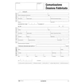 DU Comunicazione cessione fabbricato snap 3 copie 25 pz 85283000