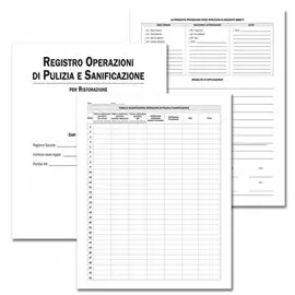 DU Registri Sanificazioni Ristoranti 24 ff 31x24,5 3219R0100