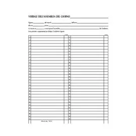 DU Verbali Assemblea Condominio 31x24,5 100 fogli 136400000