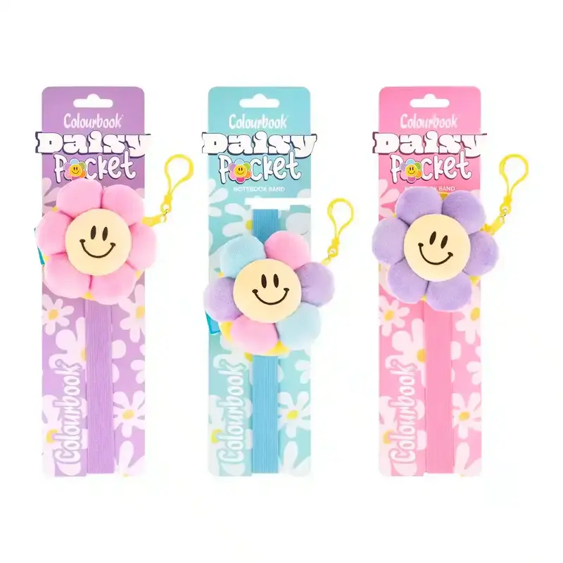 Elastico per quaderni Daisy Pocket Colourbook con tasca