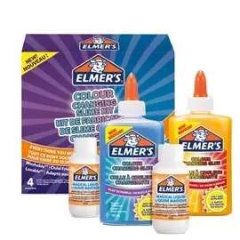 Elmer's Colla Cambia Colore Slime Kit 4 pezzi