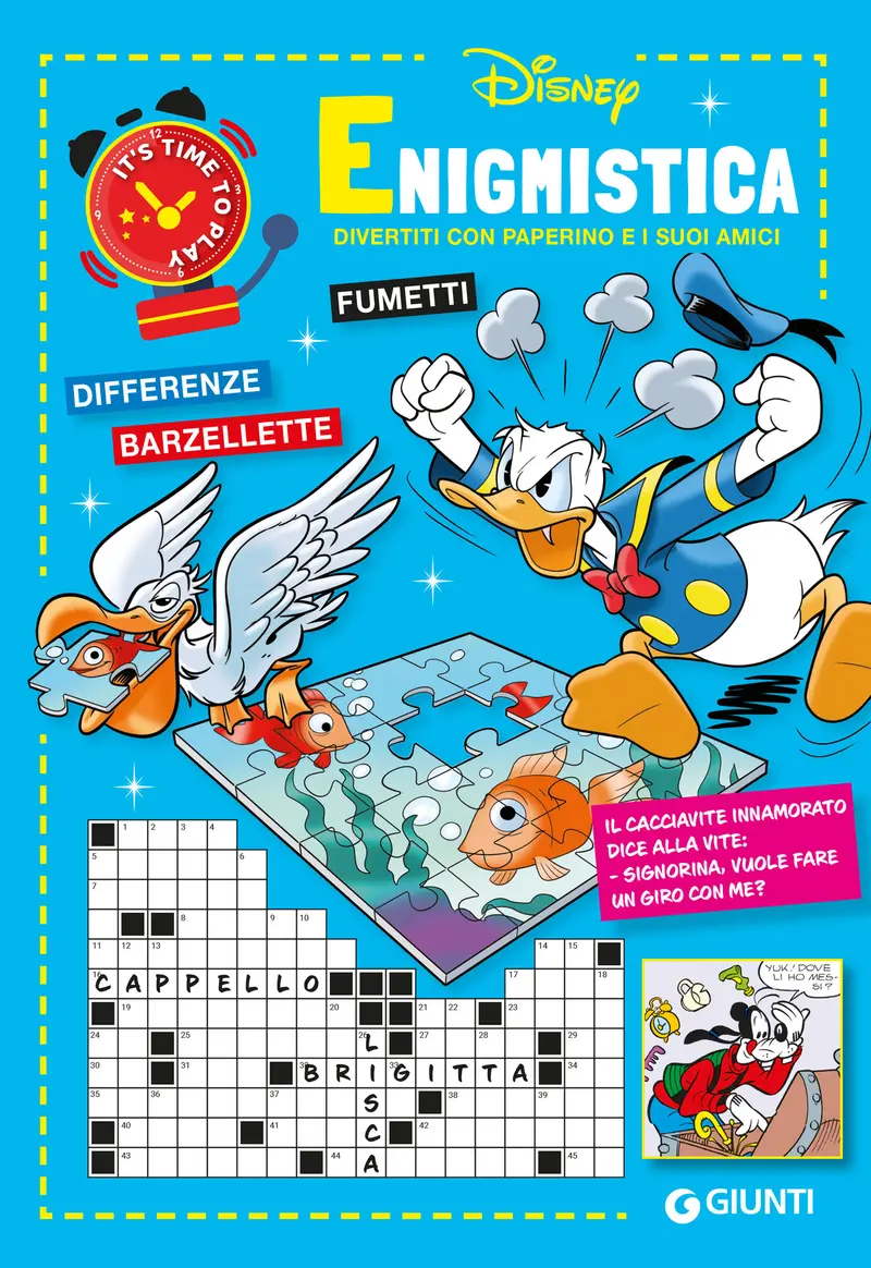Enigmistica Disney Divertiti con Paperino e i suoi amici. Fumetti Differenze Barzellette