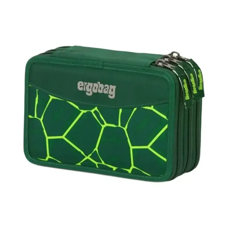 Ergobag Astuccio Maxi 3 zip BearRex verde