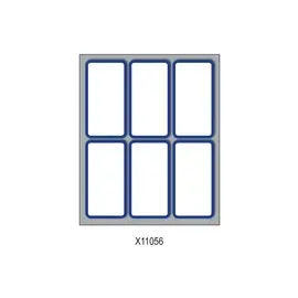 Etichette con bordo 70x37 10x60 pz. Bianco