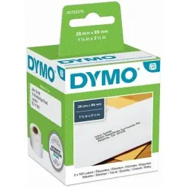 Etichette Dymo Permanenti 990100 28x89 indirizzi 2 Rt da 130 etichette